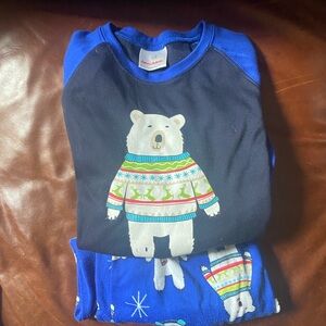 Hanna Andersson PJs - one set and two extra pants, size 160